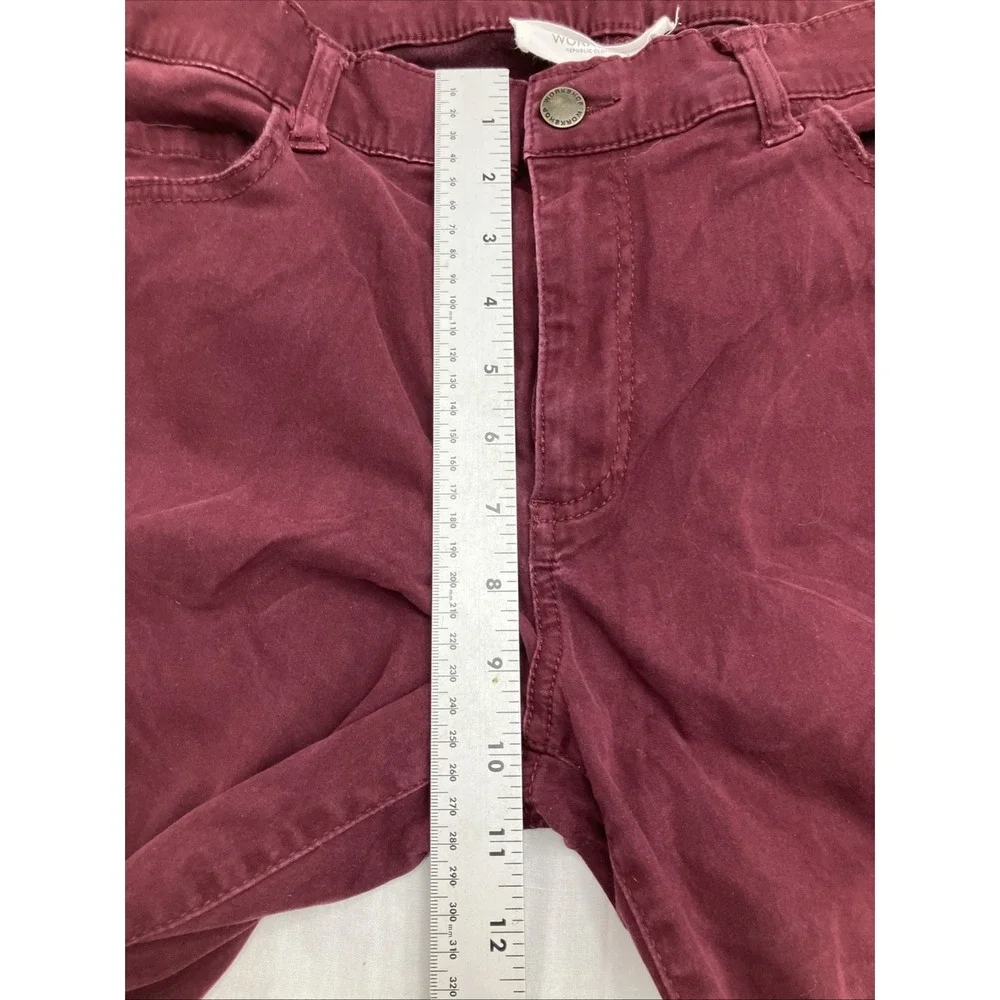 Work Shop BurgundyPants Ladies Size 12
